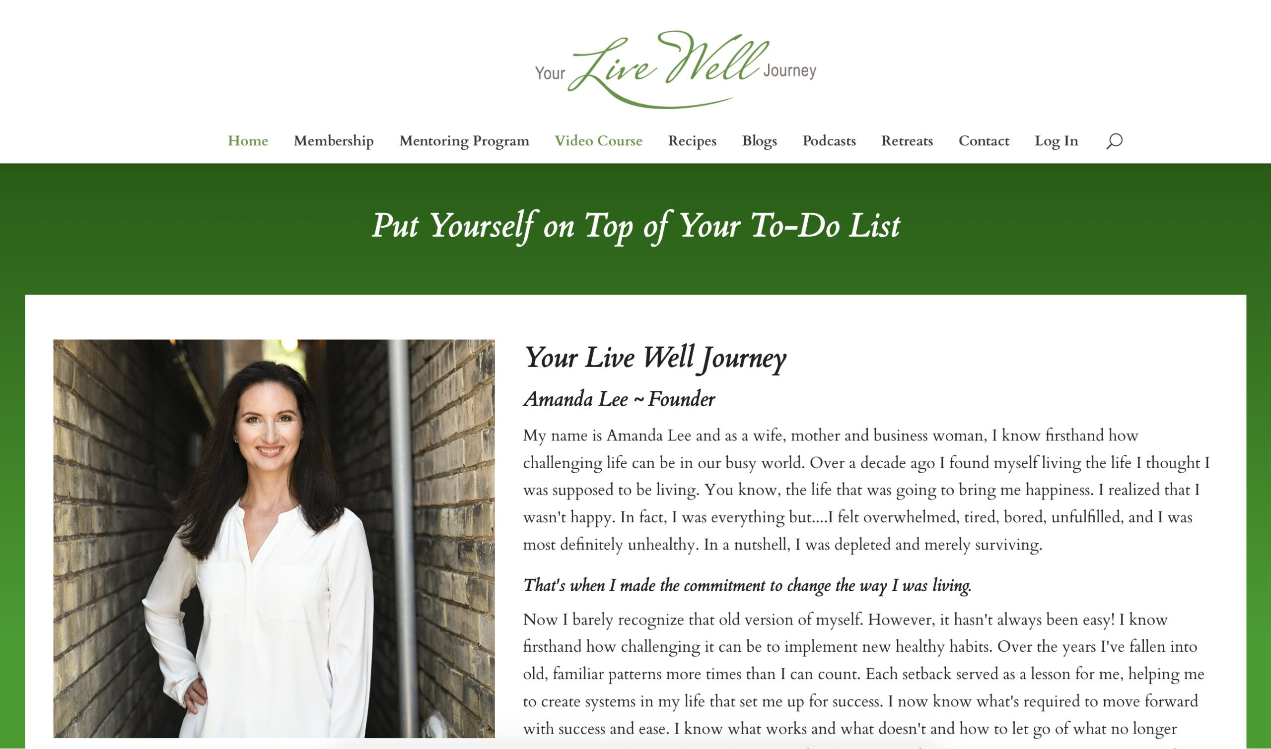 Your Live Well Journey